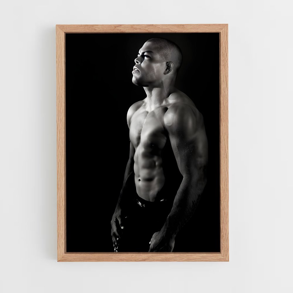 Poster L'Ombre Musclée – affiche Jiu-jitsu brésilien (vue 4)
